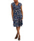 Фото #1 товара Платье женское Robbie Bee с цветочным принтом, модель "Tiered Fit & Flare"