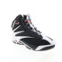 Reebok The Blast Mens Black Leather Lace Up Athletic Basketball Shoes