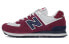 Кроссовки мужские New Balance NB 574 低帮 酒红象牙白 41.5 - фото #1