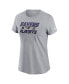 Фото #2 товара Women's Gray Baltimore Ravens 2023 NFL Playoffs Iconic T-shirt