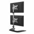 Фото #4 товара StarTech.com Vertical Dual Monitor Stand - Ergonomic Desktop Stacked Two Monitor Stand up to 27" VESA Mount Displays - Free Standing Universal Monitor Mount - Height Adjustable - Silver - Freestanding - 16 kg - 33 cm (13") - 68.6 cm (27") - 100 x 100 mm - Black - Silv