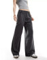 Фото #1 товара ASOS DESIGN pull on utility trouser in washed black