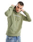 Calvin Klein hero logo comfort hoodie in green Delta-Grün, XS - фото #2