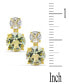 ფოტო #4 პროდუქტის Prasiolite (5-3/4 ct. t.w.) & White Quartz (1-1/3 ct. t.w.) Drop Earrings in 14k Gold-Plated Sterling Silver