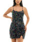 Фото #1 товара Juniors' Sequin Velvet Mini Dress