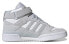 adidas originals FORUM Mid 舒适潮流 轻便耐磨防滑 中帮 板鞋 女款 白蓝 / Кроссовки Adidas originals FORUM Mid GZ2609