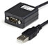 Фото #2 товара StarTech.com 6 ft Professional RS422/485 USB Serial Cable Adapter w/ COM Retention - DB9 M - USB-A FM - 1.8 m - Black