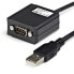 StarTech.com 6 ft Professional RS422/485 USB Serial Cable Adapter w/ COM Retention - DB9 M - USB-A FM - 1.8 m - Black