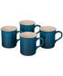 14 oz. Stoneware Set of Four Coffee Mugs