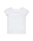 Girls' Short Sleeve Knit Top with Tulip Sleeves, Kids