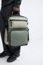 Фото #2 товара Прорезиненный рюкзак с карманами ZARA