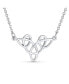 Фото #3 товара Good Luck Friendship Heart Trinity Irish Love Knot Triquetra Infinity Statement Celtic Necklace Collar Pendant For Women Sterling Silver Medium