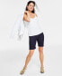 Фото #4 товара Women's Solid Sleeveless Chain Top, Created for Macy's