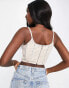 Starlet exclusive embellished corset top in champagne