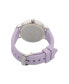 ფოტო #4 პროდუქტის Women's Quartz Light Purple Silicone Strap Watch 38mm