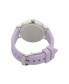 Women's Quartz Light Purple Silicone Strap Watch 38mm