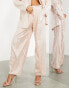 Фото #4 товара ASOS EDITION pleat front sequin trouser in blush