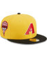 ფოტო #1 პროდუქტის Men's Yellow, Black Arizona Diamondbacks Grilled 59FIFTY Fitted Hat