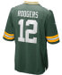 Фото #3 товара Men's Aaron Rodgers Green Green Bay Packers Game Team Jersey