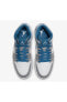 Air Jordan 1 Mid Cement True Blue -Kadın Spor Ayakkabı DQ8426 01