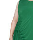 Фото #4 товара Plus Size Sleeveless Asymmetrical Flounced Dress