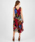 ფოტო #2 პროდუქტის Women's Floral-Print Cowlneck Midi Dress