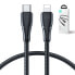 Фото #4 товара Przewód kabel iPhone Surpass Series USB-C - Lightning 20W 1.2m czarny