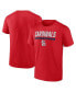 Фото #1 товара Men's Red St. Louis Cardinals Power Hit T-shirt
