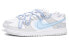 【定制球鞋】 Nike Dunk Low 渐变 字母 解构 高街 防滑耐磨 低帮 板鞋 GS 灰蓝 / Кроссовки Nike Dunk Low DH9765-102