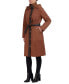 Фото #3 товара Women's Belted Hooded Quilted Coat, Created for Macy's