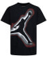 ფოტო #1 პროდუქტის Big Boys Air Heatmap Cotton Jumpman Graphic T-Shirt
