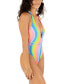 Juniors' Soft Waves Cheeky One-Piece Swimsuit