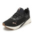 Фото #2 товара Puma Softride Ruby Luxe Better Lace Up Womens Black Sneakers Casual Shoes 37764