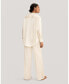 ფოტო #4 პროდუქტის Women's Viola Over Silk Pajama Set