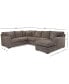 Фото #21 товара CLOSEOUT! Loranna 3-Pc. Fabric Sectional with Chaise, Created for Macy's