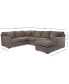 CLOSEOUT! Loranna 3-Pc. Fabric Sectional with Chaise, Created for Macy's