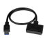 Фото #3 товара StarTech.com USB 3.1 to 2.5" SATA Hard Drive Adapter - USB 3.1 Gen 2 10Gbps with UASP External HDD/SSD Storage Converter - USB 3.1 A - SATA 7+15 pin - 0.5 m - Black