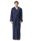 ფოტო #3 პროდუქტის Men's Thick Full Ankle Length Hooded Turkish Cotton Bathrobe