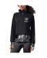 Фото #1 товара Women's Black Las Vegas Raiders Grace Raglan Full-Zip Running Jacket