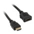 InLine HDMI Verlängerung Stecker / Buchse, schwarz - 1m - фото #1