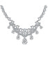 ფოტო #2 პროდუქტის Estate Jewelry Art Deco Style Baguette AAA CZ Clear Large Dangling Teardrops Bib Statement Bridal Collar Necklace For Women, Wedding