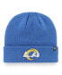 Фото #1 товара Men's Royal Los Angeles Rams Primary Cuffed Knit Hat