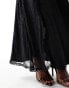 Daska ruffle maxi dress in black