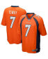 Фото #4 товара Men's John Elway Orange Denver Broncos Game Retired Player Jersey