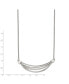 Chisel 3D Curved Bars Cable Chain Necklace a 2 inch Extension Necklace