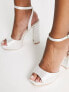 Фото #3 товара Be Mine Bridal Vanyaa platform heeled shoes in white