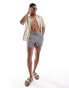 ASOS DESIGN short length swim shorts in charcoal