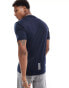 EA7 t-shirt with chest logo in navy