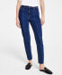 Фото #1 товара Women's Seamed High-Rise Slit-Hem Denim Jeans