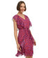 Платье Tommy Hilfiger Petite рuffled chiffon Fit & Flare Guava/ampa, 12p - фото #5